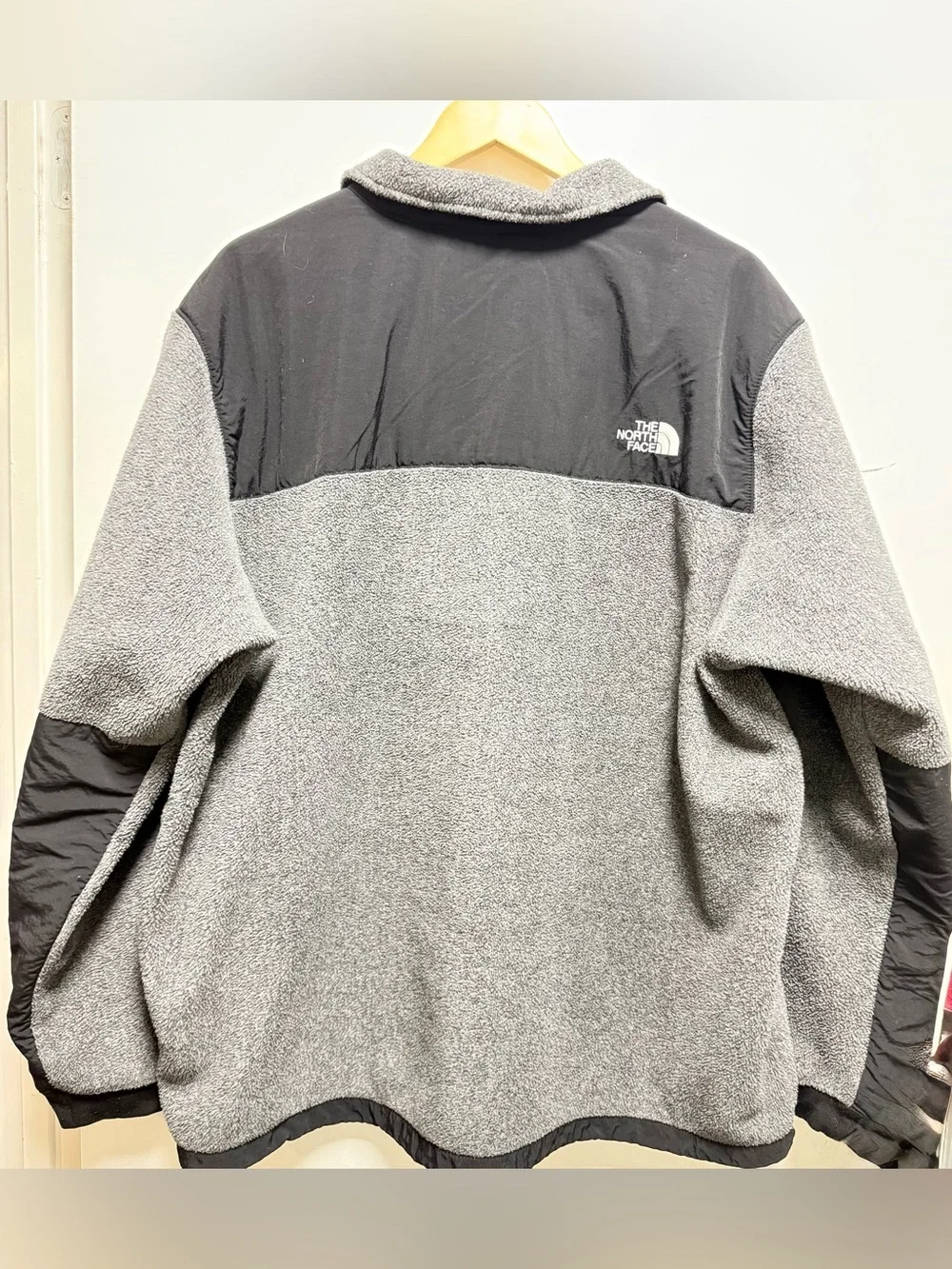 The North Face Men’s Gray and Black Hybrid Fleece Jacket